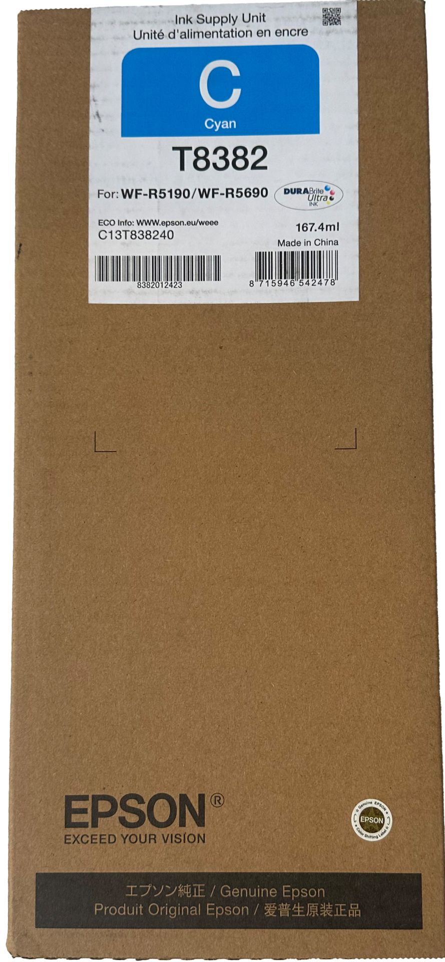 Original Epson T8382 | C13T838240 Tinte Cyan ( 2025 )