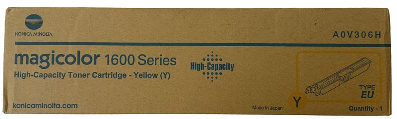 Original Konica Minolta A0V306H Toner Gelb 