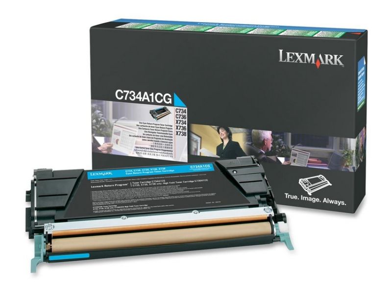 Original Lexmark C734A1CG | C734A6CG Toner Cyan