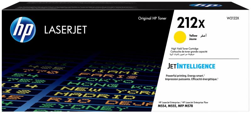 Original HP W2122X | 212X Toner Gelb XL