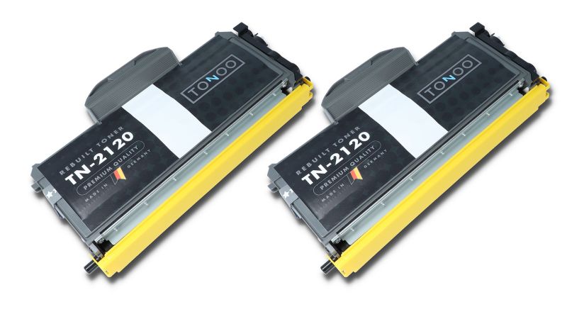 Tonoo® Toner ersetzt Brother TN2120 Schwarz Doppelpack