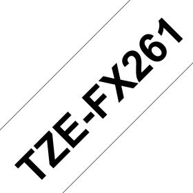 Brother Schriftband TZe-FX261 | 36 mm | Schwarz auf Weiß | 8 m