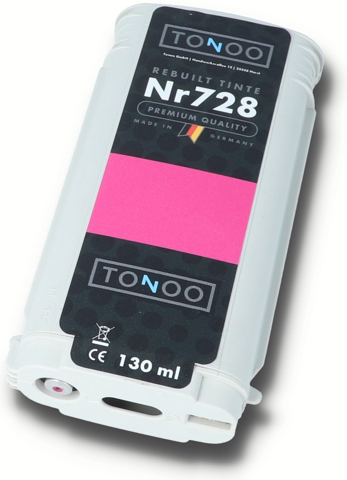 Tonoo® Tinte ersetzt HP 728 | F9J66A Magenta