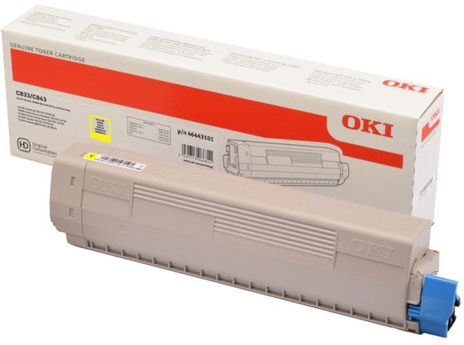 Original OKI 46443101 Toner Gelb XL