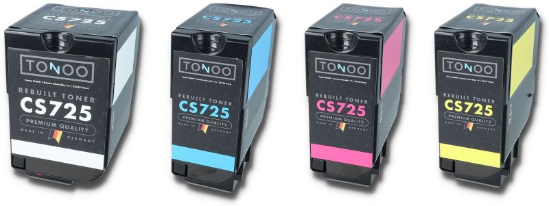 Tonoo® Toner ersetzt Lexmark CS720 | CS725 | CX725 Spar Set