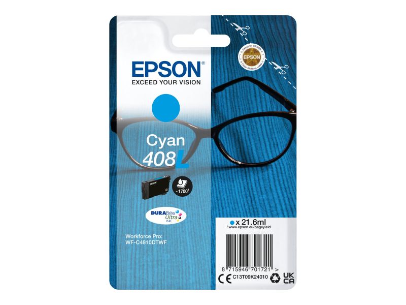 Original Epson 408L | C13T09K24010 Tinte Cyan XL