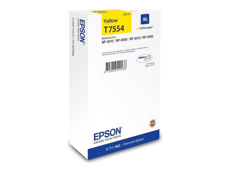 Original Epson T7554 | C13T755440 Tinte Gelb XL