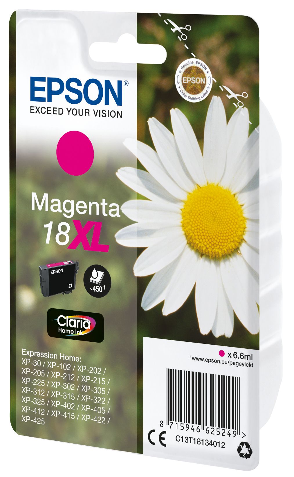 Original Epson 18XL | C13T18134012 | C13T18134022 Tinte Magenta XL