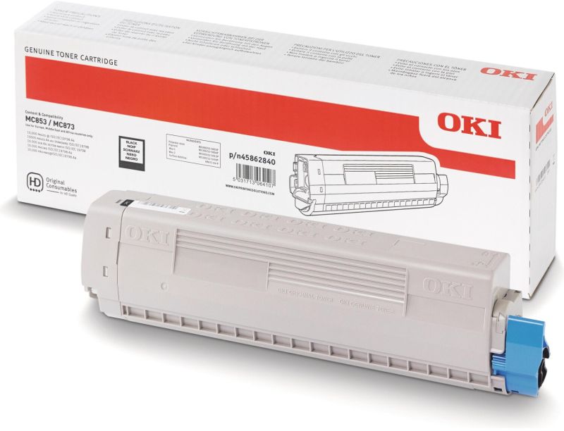 Original OKI 45862840 Toner Schwarz