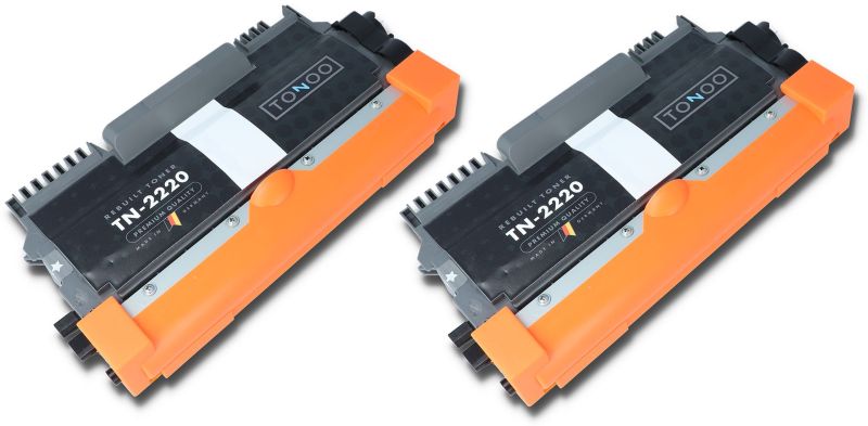 Tonoo® Toner ersetzt Brother TN2220 Schwarz Doppelpack