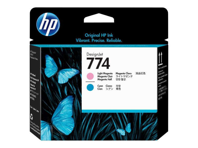 Original HP 774 | P2V98A Druckkopf hell Magenta & hell Cyan