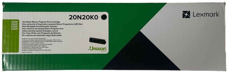 Original Lexmark 20N20K0 Toner Schwarz