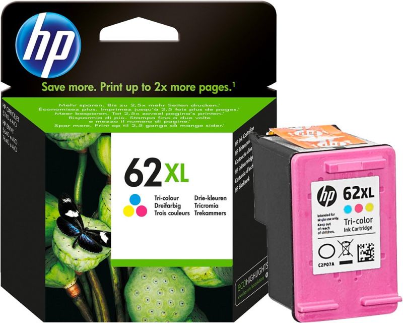 Original HP 62XL | C2P07AE | Tinte C/M/Y XL