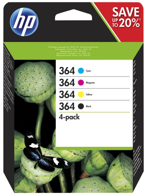 Original HP 364 | N9J73AE Tinte BK/C/M/Y