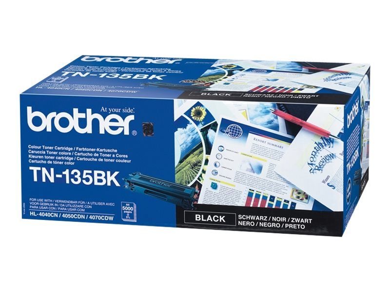 Original Brother TN135BK Toner Schwarz