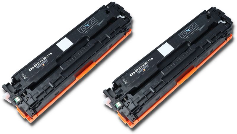Tonoo® Toner ersetzt HP CB540AD | 125A Schwarz Doppelpack
