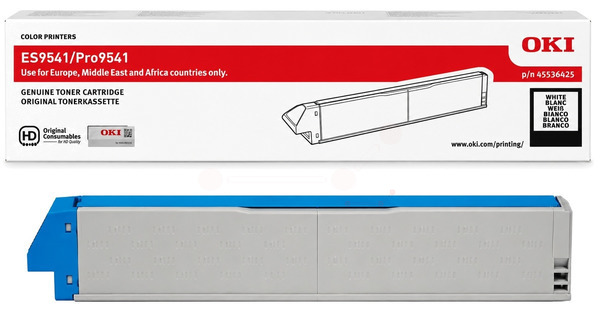 Original OKI 45536425 Toner Weiss