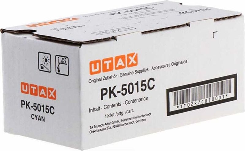 Original Utax PK5015C | 1T02R7CUT0 Toner Cyan