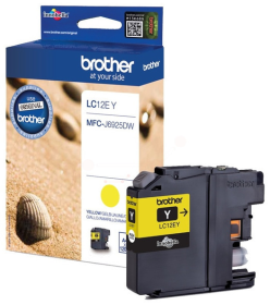 Original Brother LC12EY Tinte Gelb