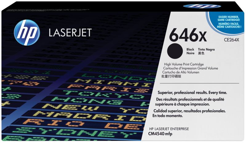 Original HP CE264X | 646X Toner Schwarz XL