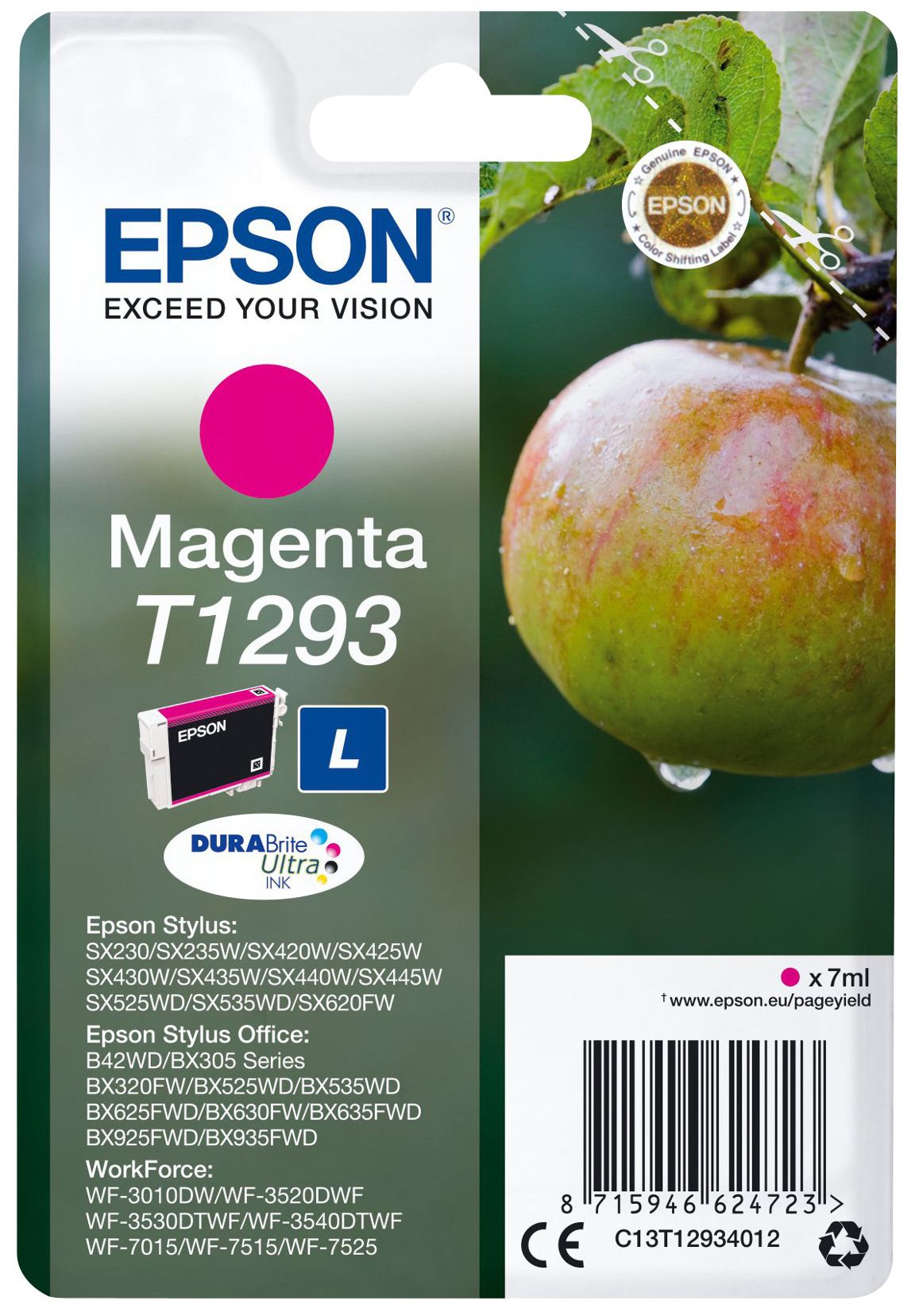 Original Epson T1293 | C13T12934012 Tinte Magenta 