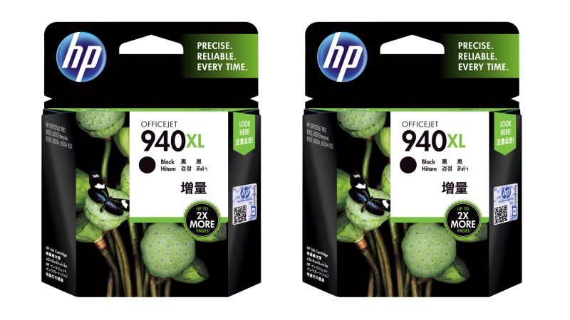 Original HP 940XL | D8J48AE | Tinte Schwarz XL | 2er-Pack | ( 2022 )