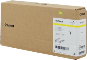 Original Canon PFI706Y | 6684B001 Tinte Gelb ( 01.2026 )