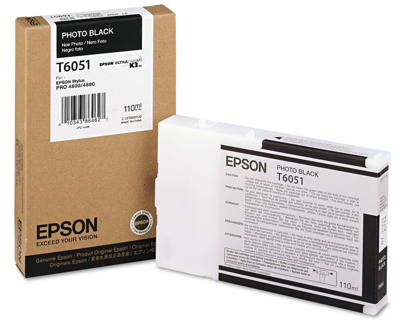 Original Epson T6051 | C13T605100 Tinte Foto Schwarz ( 2023 )