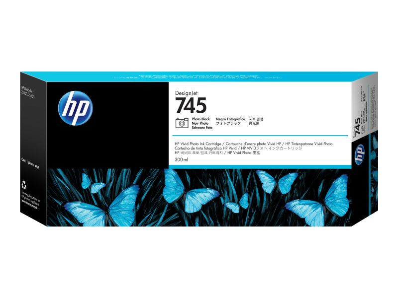 Original HP 745 | F9K04A Tinte Foto Schwarz