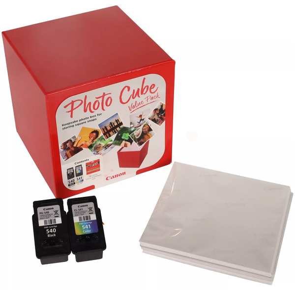 Canon PG-540 + CL-541  schwarz, color Druckköpfe + Fotopapier, 2er-Set