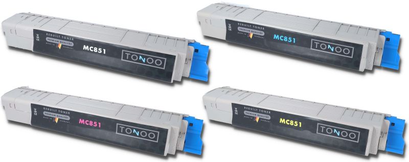 Tonoo® Toner ersetzt OKI MC851 | MC861 | Spar Set