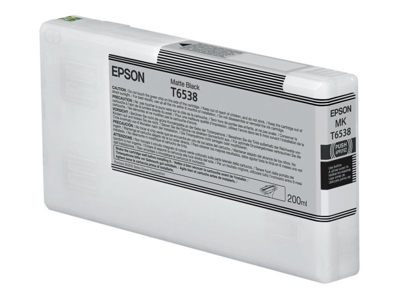 Original Epson T6538 | C13T653800 | C13T65380N Matt Schwarz Tintenpatrone
