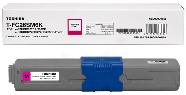 Original Toshiba T-FC26SM6K | 6B000000555 Toner Magenta