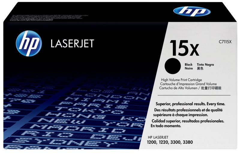 Original HP C7115X | 15X Toner Schwarz XL