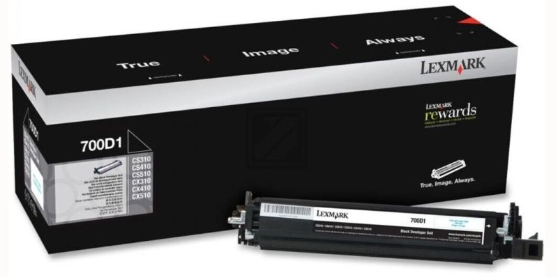 Original Lexmark 70C0D10 | 700D1 Entwicklereinheit Schwarz