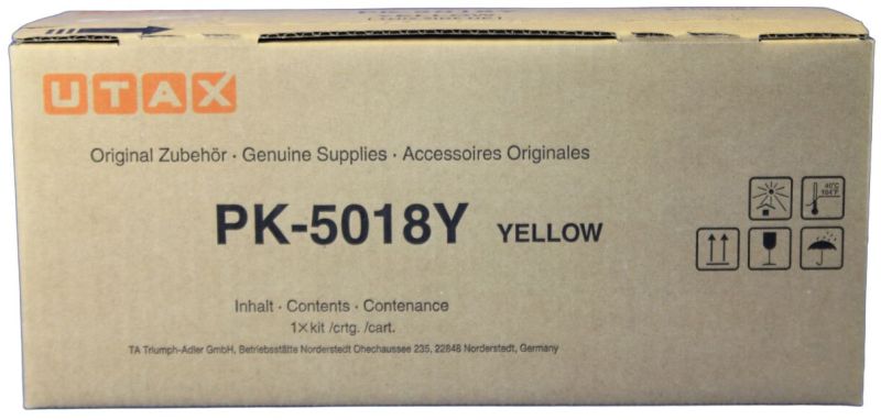 Original Utax PK5018Y | 1T02TWAUT0 Toner Gelb
