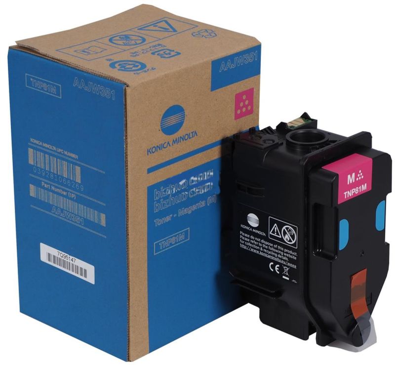 Original Konica Minolta TNP81M | AAJW351 Toner Magenta