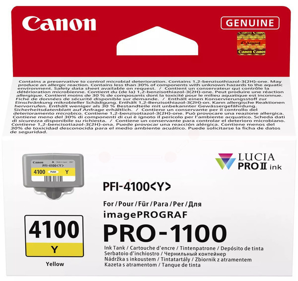 Original Canon PFI4100G | 6780C001 Tintenpatrone Gelb