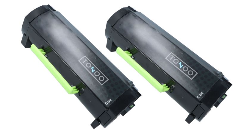 Tonoo® Toner ersetzt Lexmark 50F2H00 | 502H Schwarz Doppelpack XL