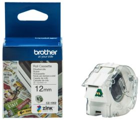Brother Endlosetikett CZ-1002 | 12 mm | Weiß | Papier