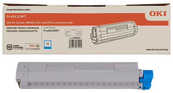 Original OKI 46606507 Toner Cyan