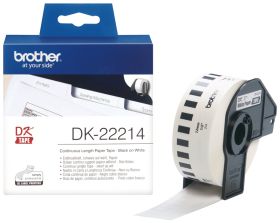 Brother Endlosetikett DK-22214 | 12 mm | Weiß | Papier