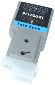 Tonoo® Tinte ersetzt Canon 5307B001 | PFI206PC Foto Cyan XL