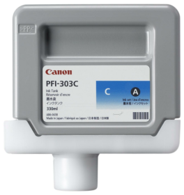 Original Canon PFI303C | 2959B001 Tinte Cyan