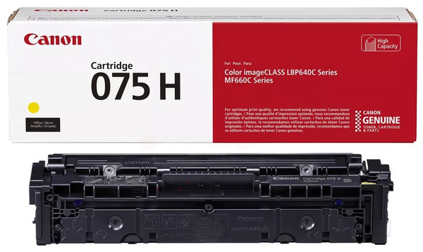 Original Canon 075H | 6366C002 Toner Gelb XL