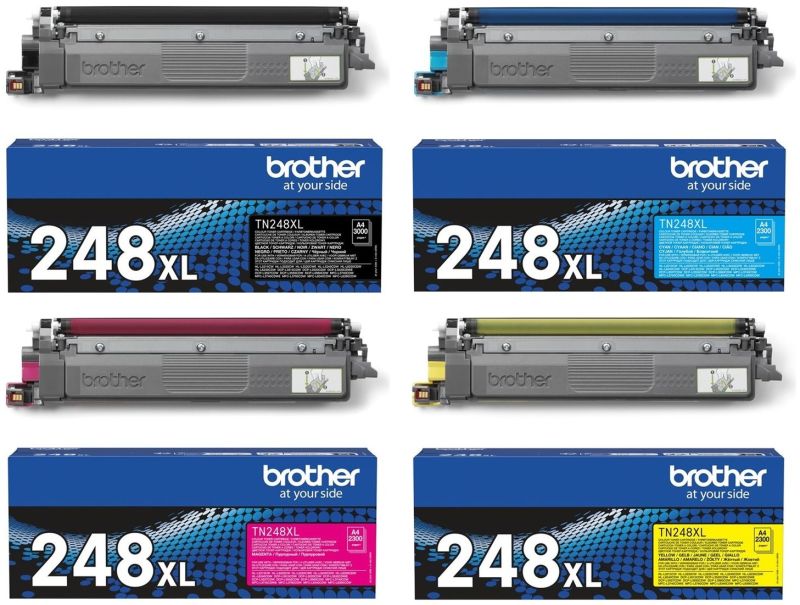 Original Brother TN248XL Toner BK/C/M/Y Spar Set XL
