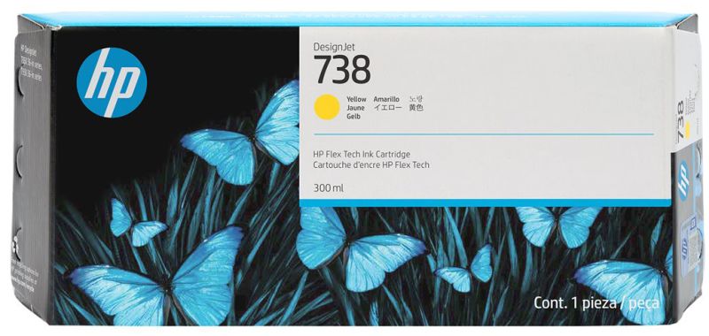 Original HP 738 | 676M8A Tinte Gelb XL