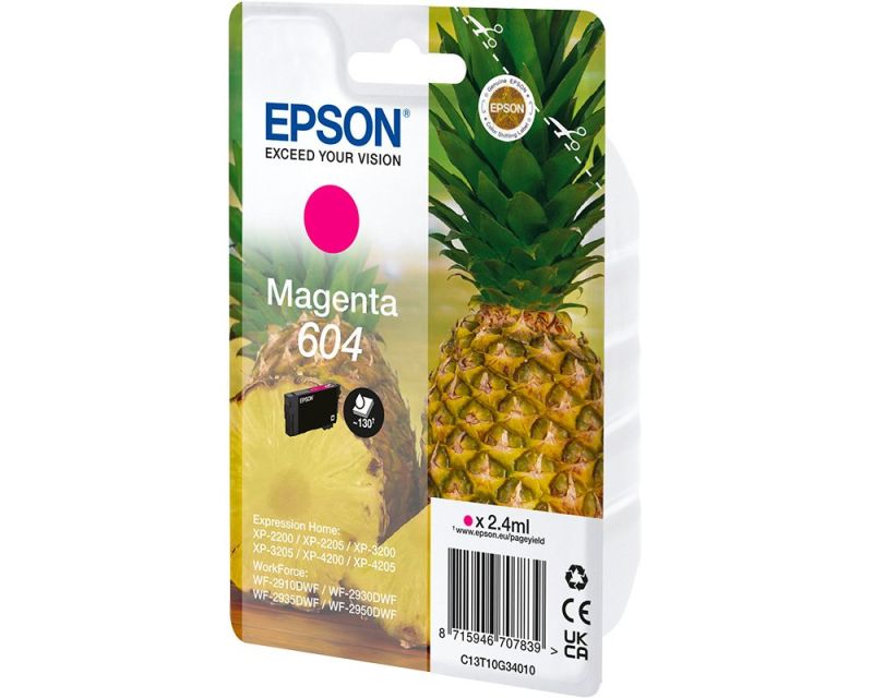 Original Epson 604 | C13T10G34010 Tinte Magenta