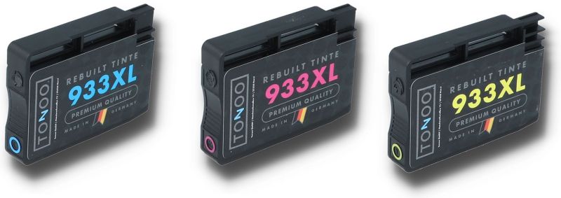 Tonoo® Tinte ersetzt HP CR711AE | 933XL C/M/Y Spar Set XL