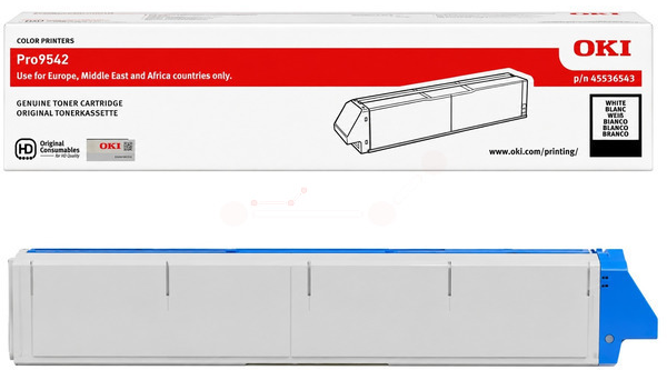 Original OKI 45536543 Toner Weiss